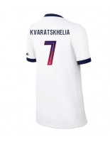 Paris Saint-Germain Khvicha Kvaratskhelia #7 Vieraspaita Naisten 2026-27 Lyhythihainen
